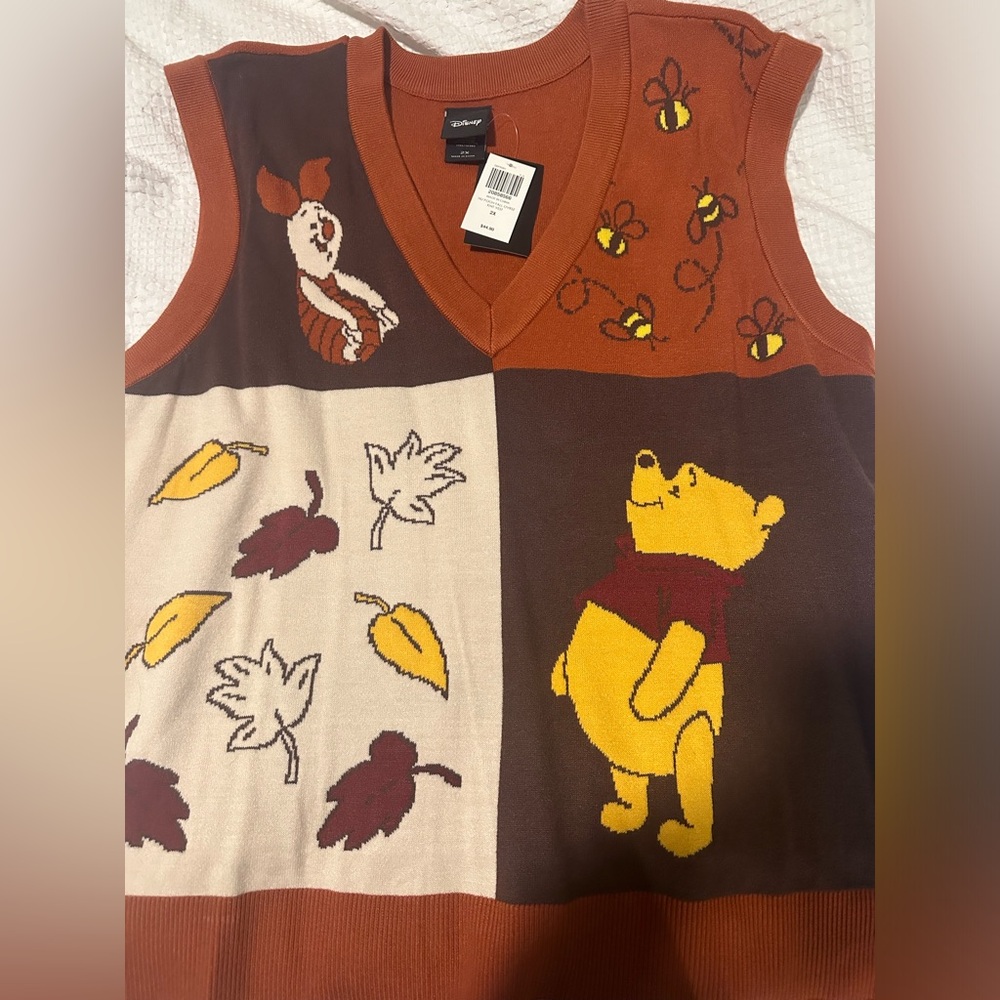 Brand new Box Lunch Winnie The Pooh sweater vest